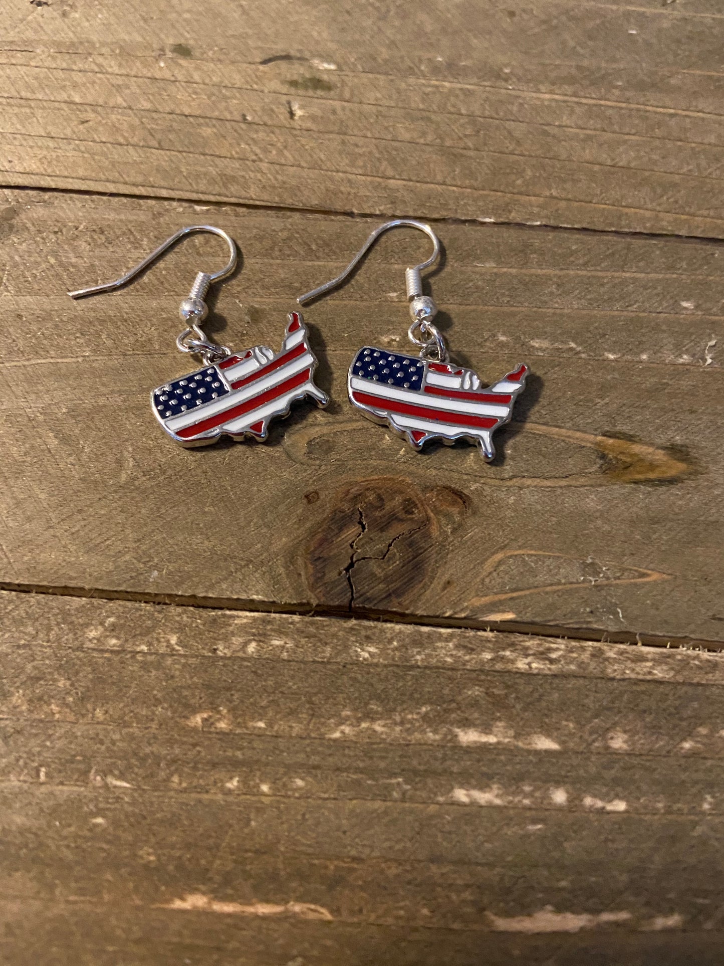 USA Charm Wire  Earrings