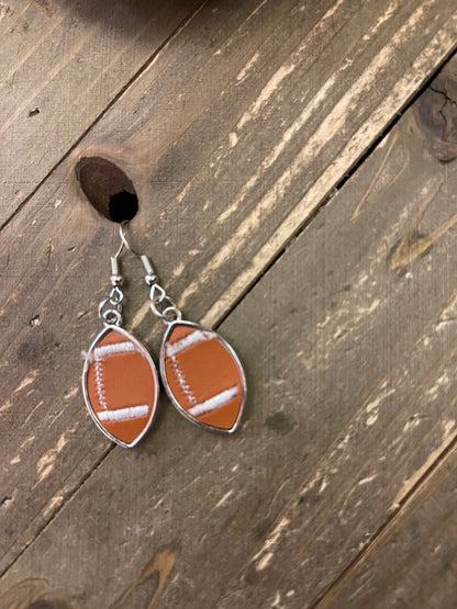 Football charm Wire Earring