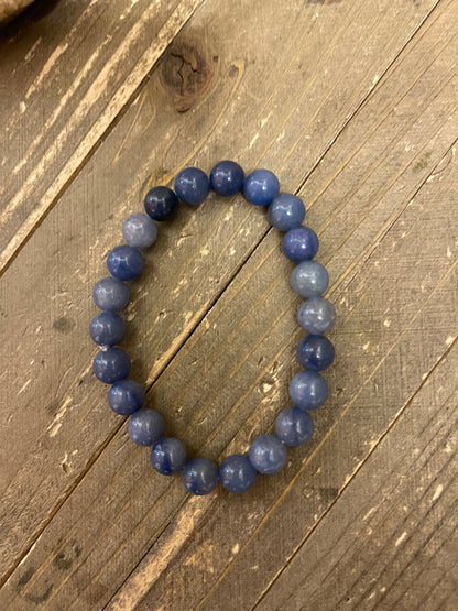 Blue Aventurine gemstone beaded Stretch bracelet