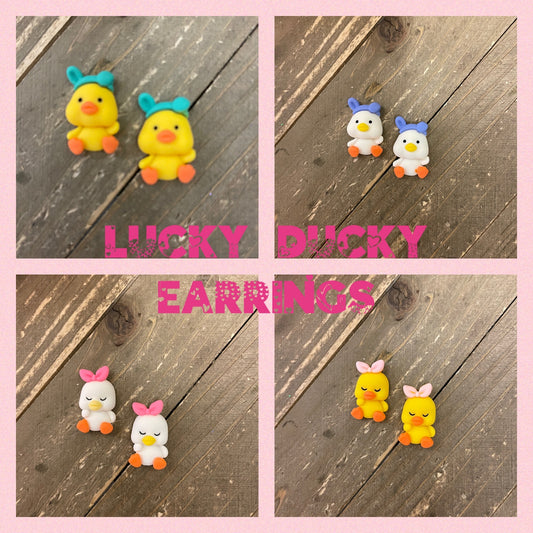 Lucky Ducky Collection Stud Earrings (4 to choose from)Pink tiful of LOVE