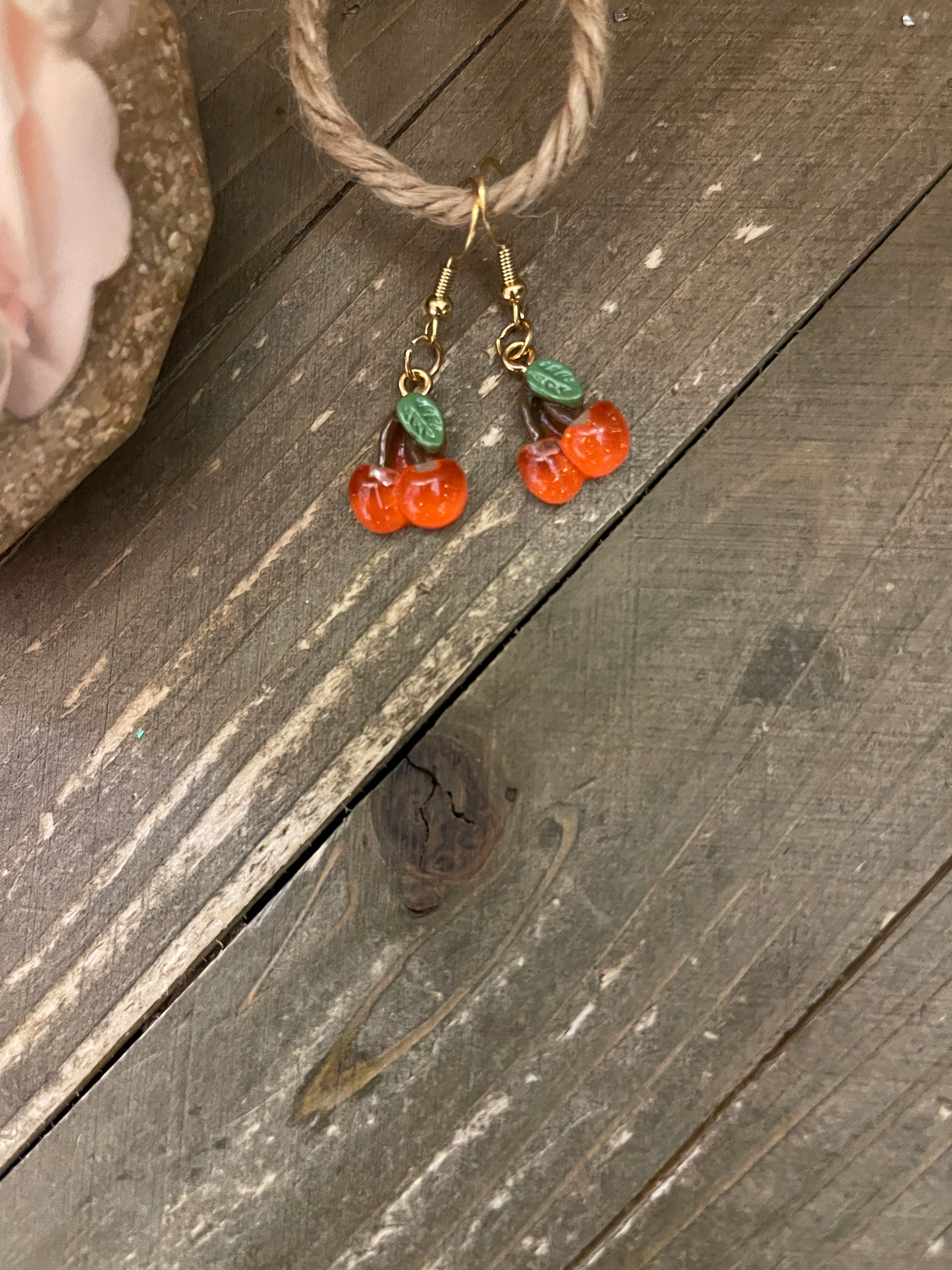 Fruit Charm Collection Wiret Earrings (6 fruit to choose from)Pink tiful of LOVE