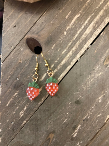 Fruit Charm Collection Wiret Earrings (6 fruit to choose from)