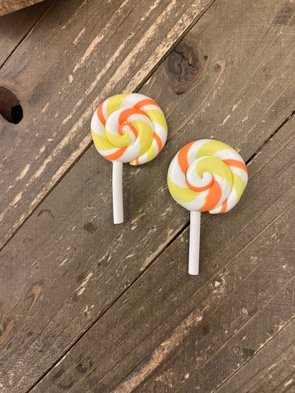 Lollipop Love Collection Stud Earrings (6 swirl colors to choose from)