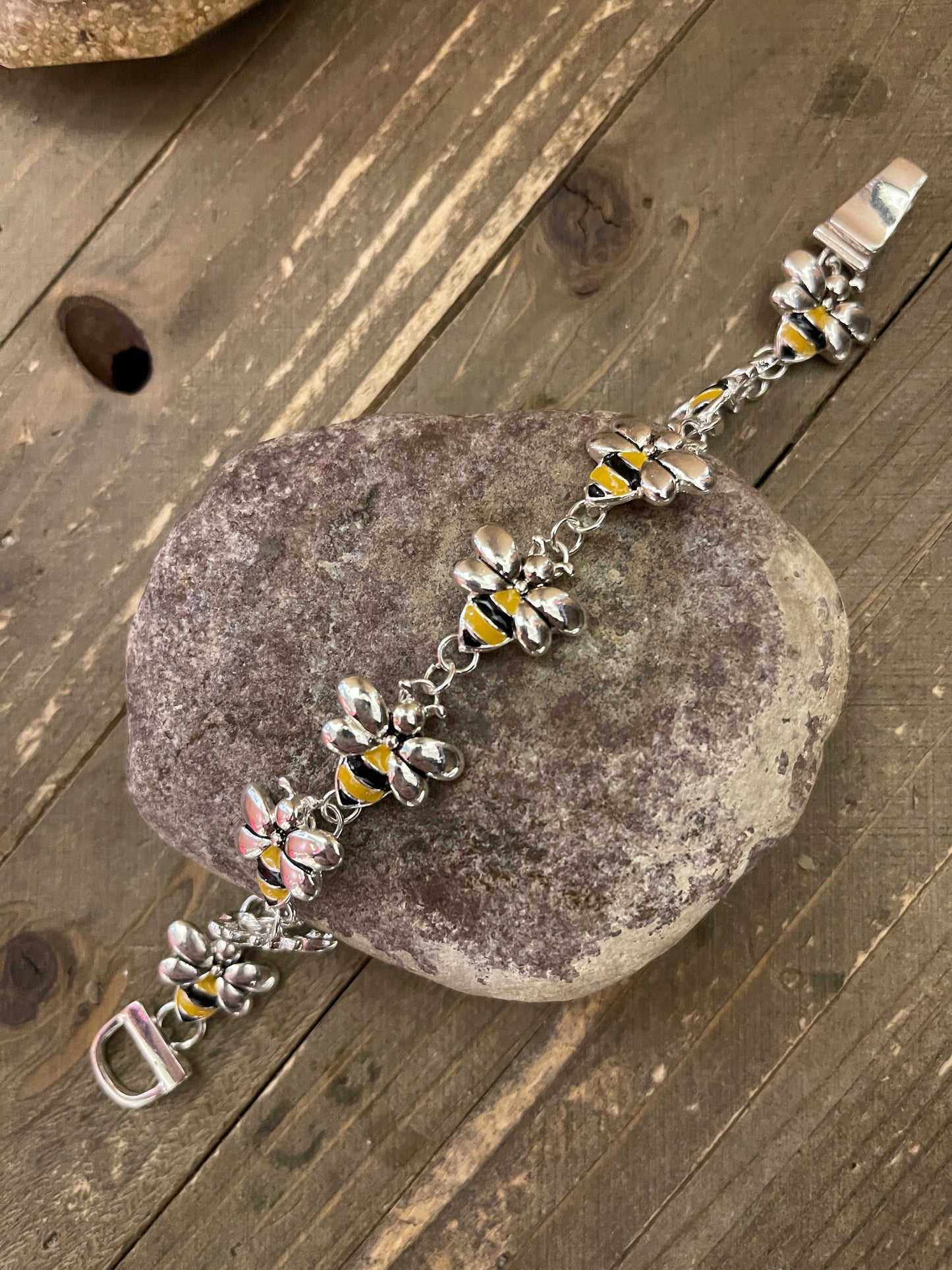 Bumble Bee Magnetic Enamel Bracelet