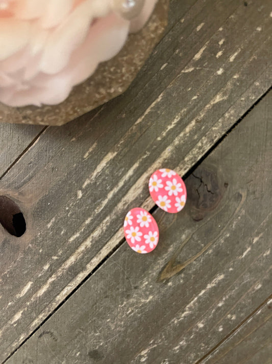 Daisy Easter Egg Stud EarringsPink tiful of LOVE