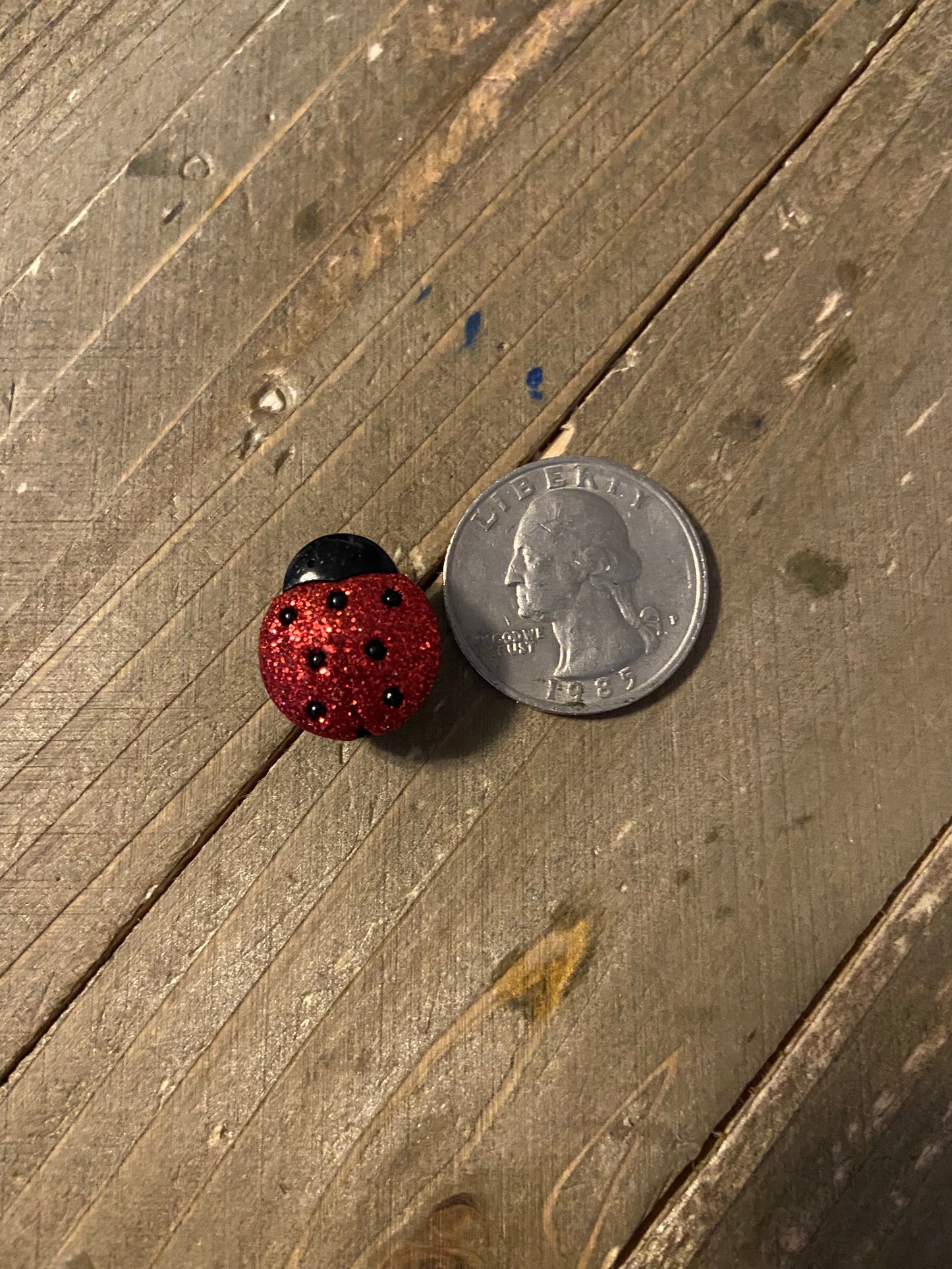 Sparkly Lady Bug Earrings (ER-160larger) Post earringsPink tiful of LOVE