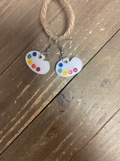 Paint Palette Wire EarringsPink tiful of LOVE