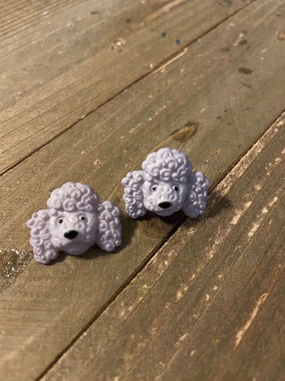 Adorable Fuzzy Face Dog Post EarringsPink tiful of LOVE