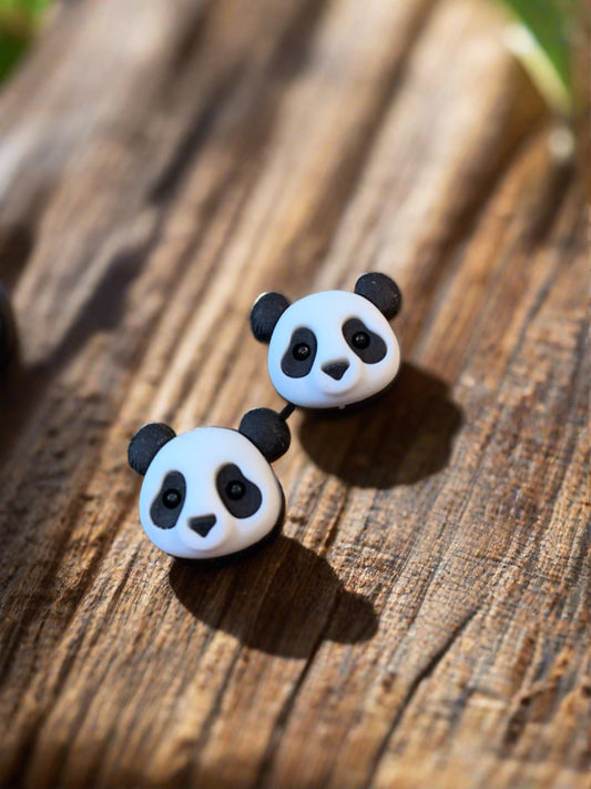 Unique and Adorable Panda Face EarringsPink tiful of LOVE