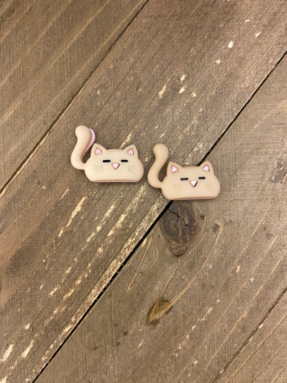 Coolest Cats Post Earrings   (6 different chillin cats to choose from)Pink tiful of LOVE