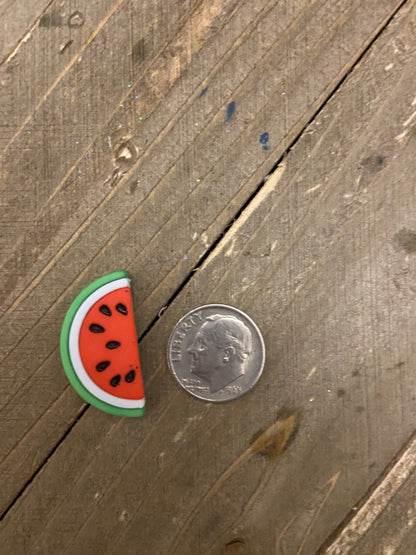 Watermelon slices post earrings (½  slice or 1/4 slice)