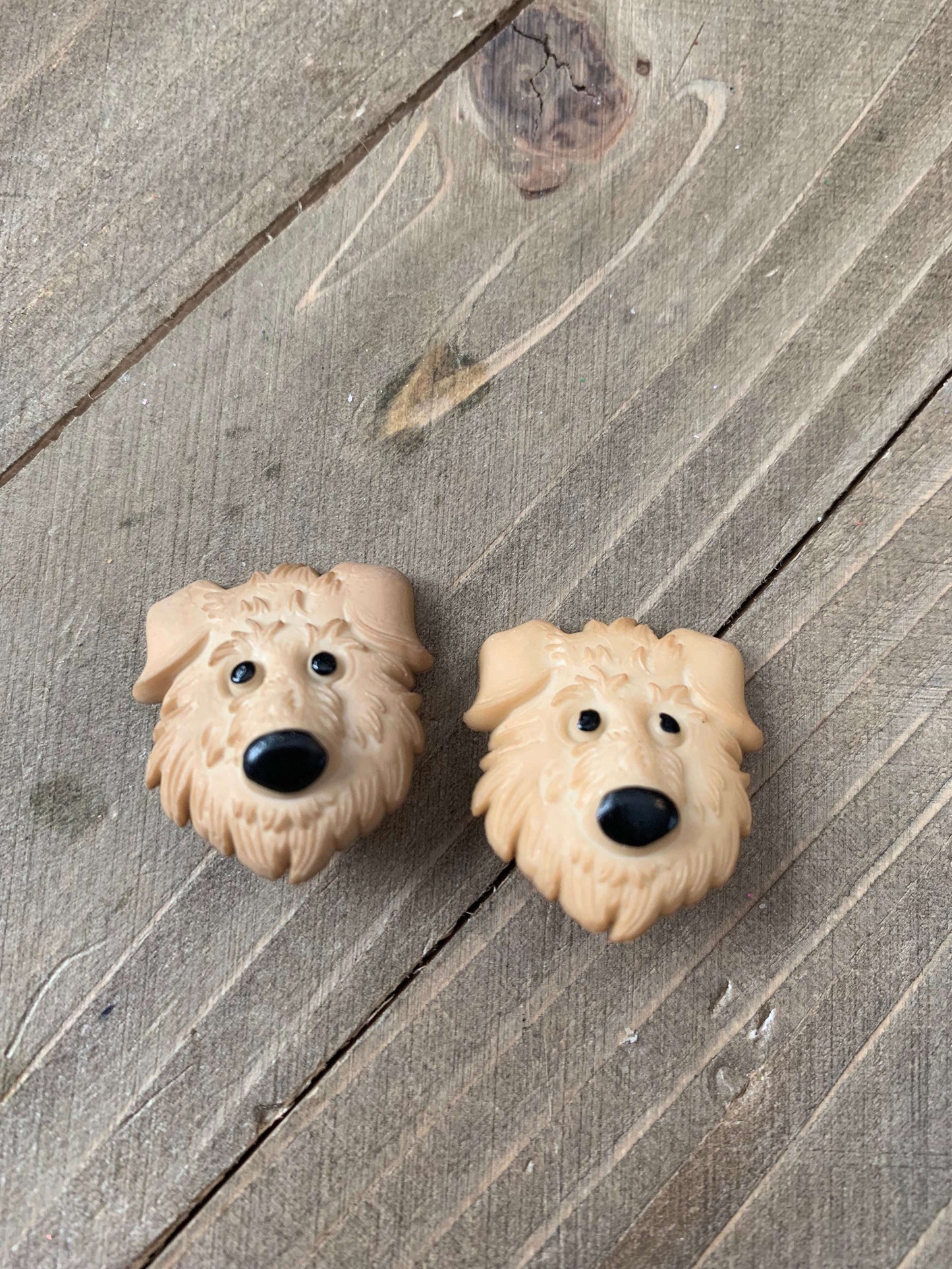 Adorable Fuzzy Face Dog Post EarringsPink tiful of LOVE