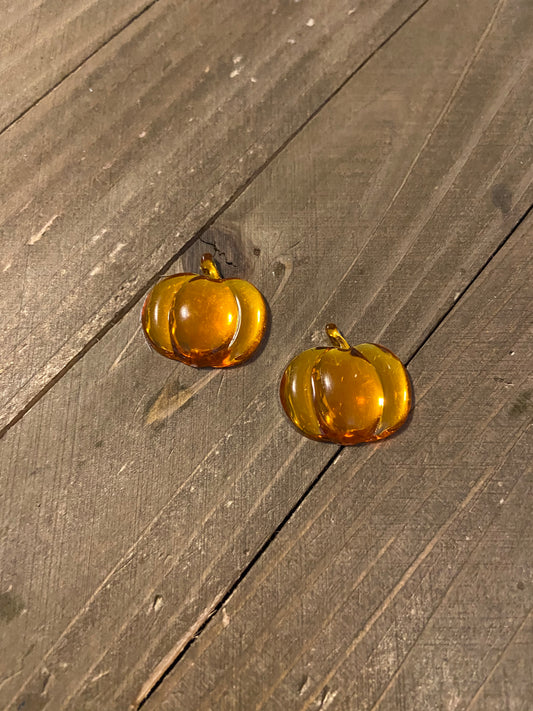 Pumpkin Gemstone Post Earrings-Perfect for Fall Ear BlingPink tiful of LOVE