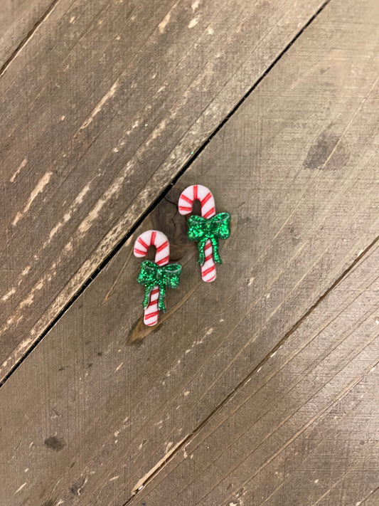 Candy Cane Post Earring (ER449-1)Pink tiful of LOVE
