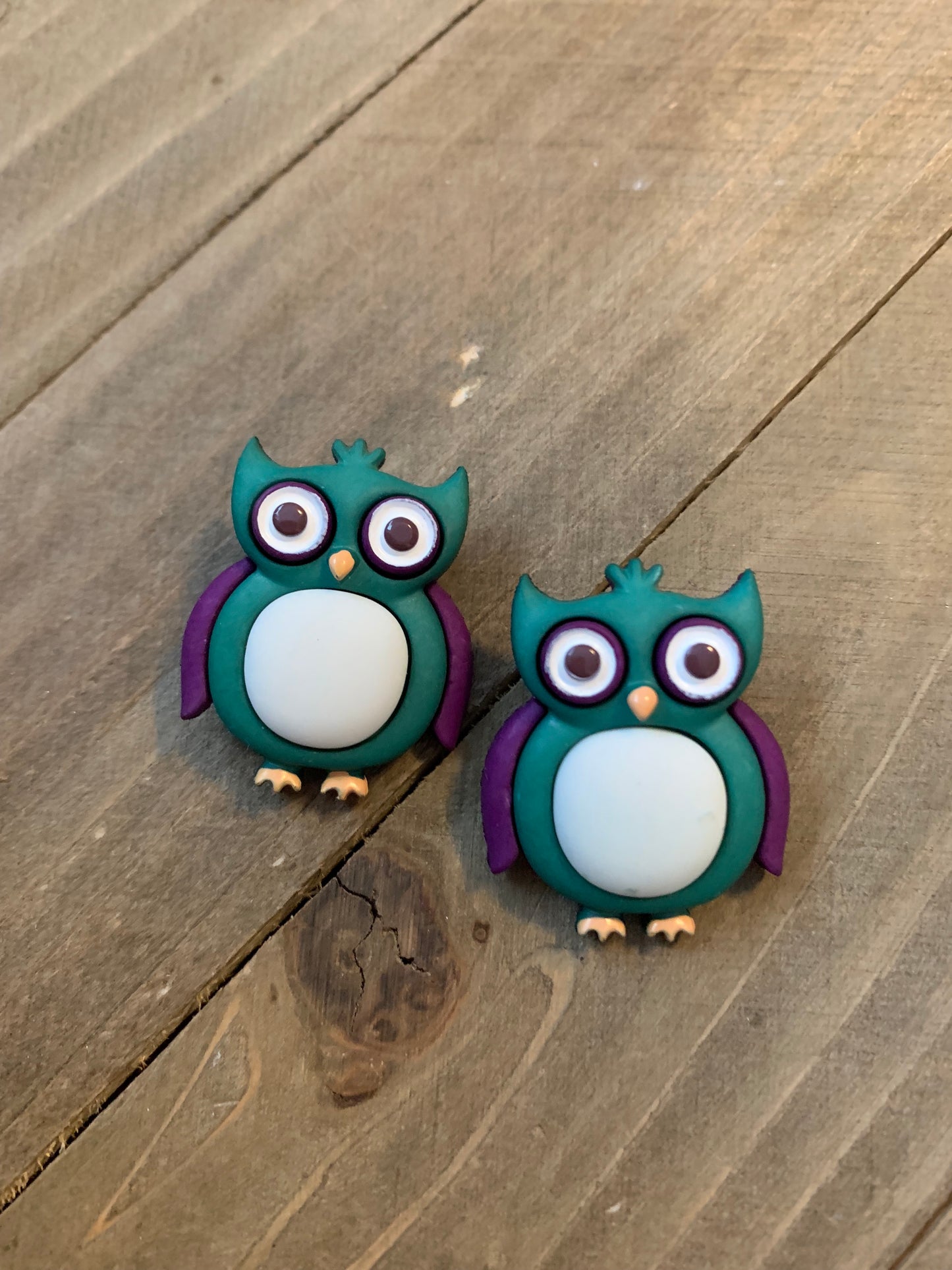 Wise Old Owl Post Earrings