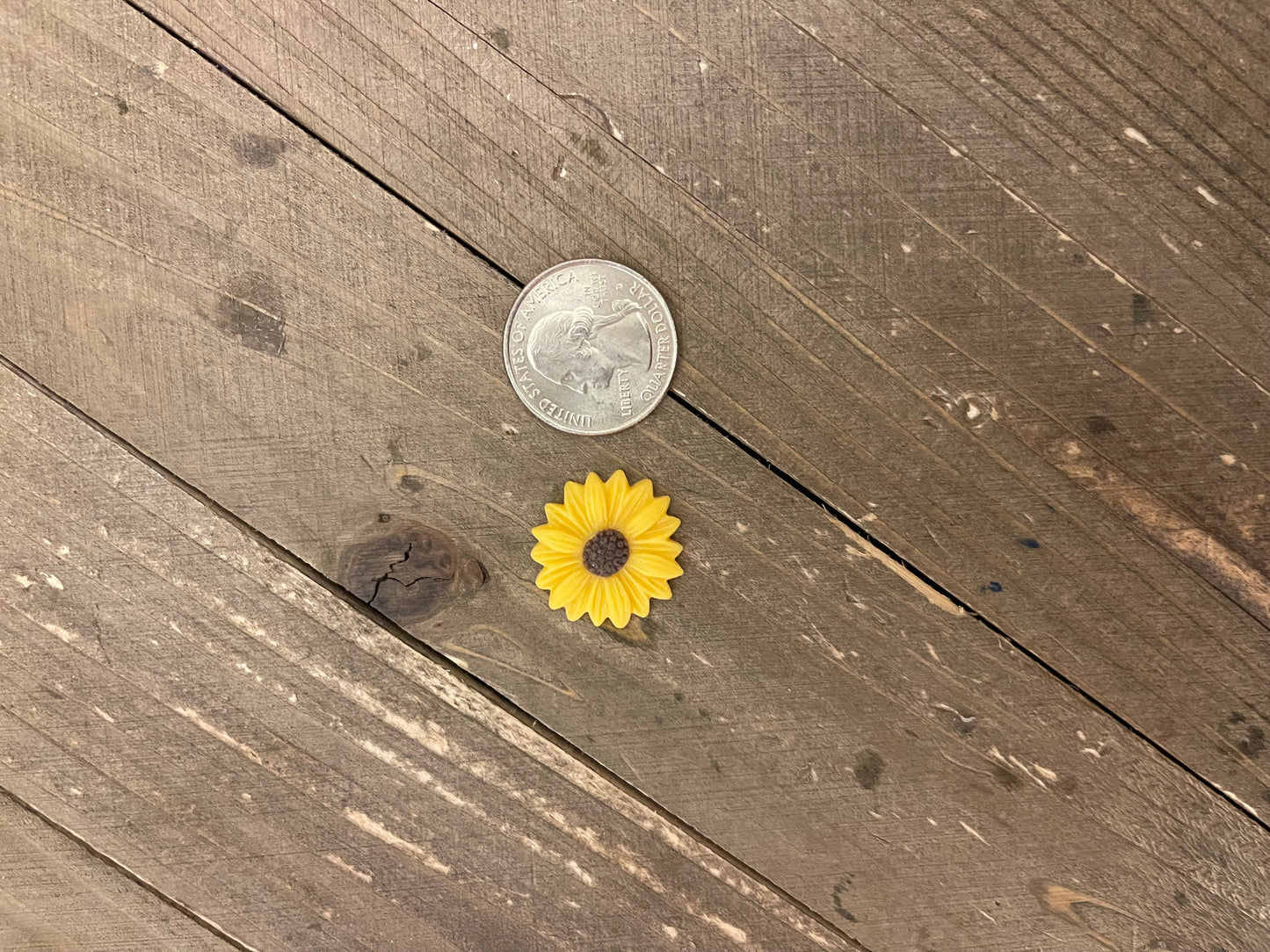 Delightful Resin Sunflower Post Earrings (CECupd)