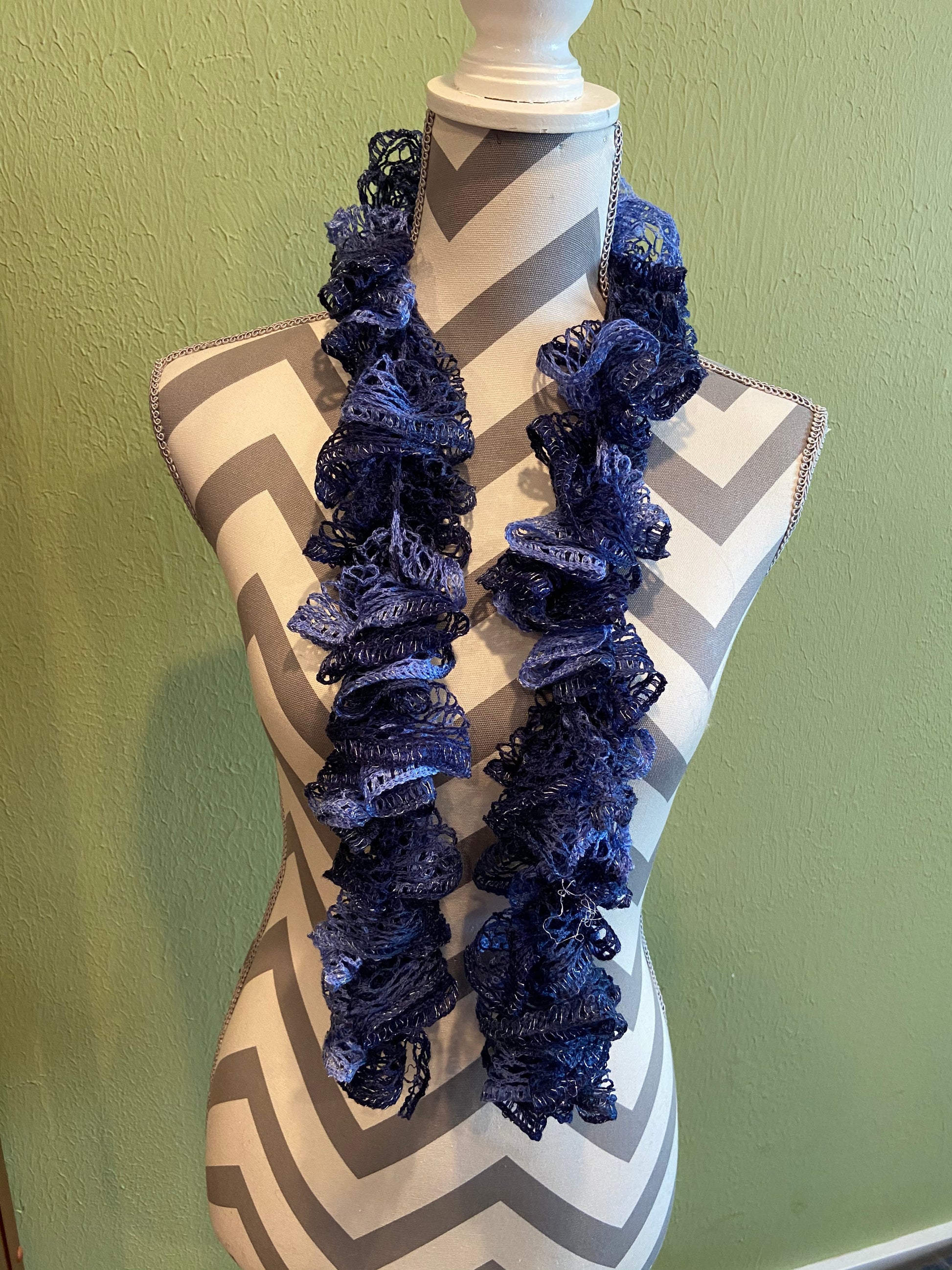 Ruffled Scarf handmade with RUMBA Sashay yarnPink tiful of LOVE