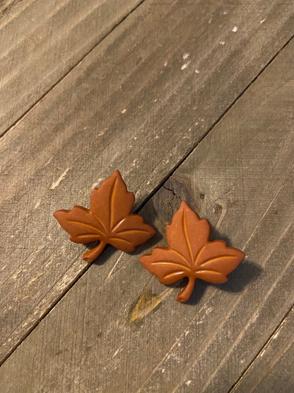 Fall Inspiration--Autumn Leaves Post Earrings (3 sizes and different colors)Pink tiful of LOVE