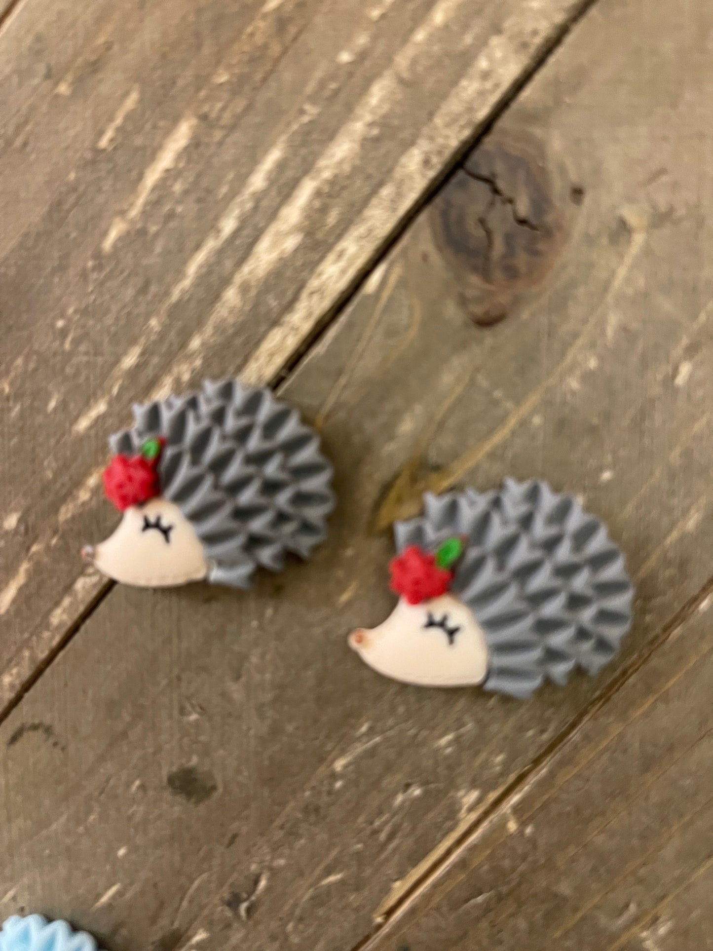 Lady Hedgehog Stud Earrings (5 colors to choose)Pink tiful of LOVE