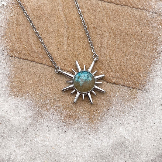 Turquoise Sand Starburst NecklacePink tiful of LOVE