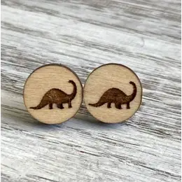 Dinosaur Studs  - BrontosaurusPink tiful of LOVE