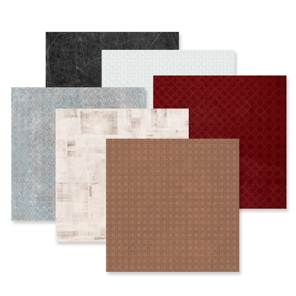 Creative Memories Wanderlust Tone on Tone Paper Pack (12/pk)