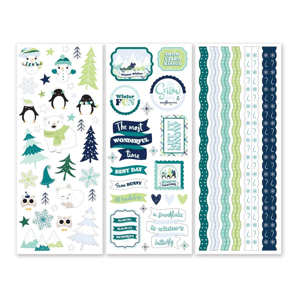 Creative Memories Winter Frolic Stickers (3/pk)