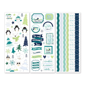 Creative Memories Winter Frolic Stickers (3/pk)