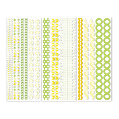 Creative Memories Totally Tonal Yellow &amp; Green Duo Border StickersPink tiful of LOVE