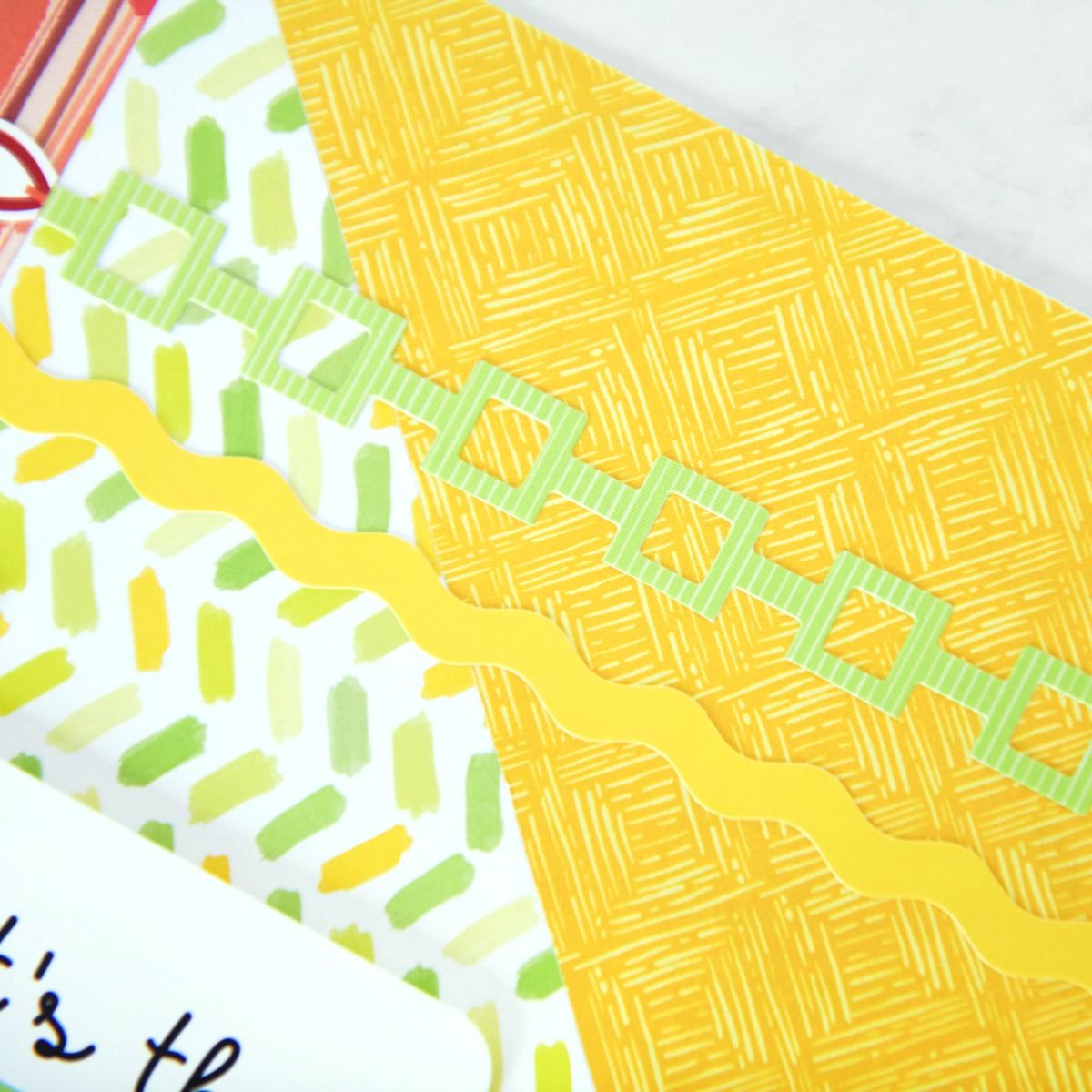 Creative Memories Totally Tonal Yellow &amp; Green Duo Border StickersPink tiful of LOVE