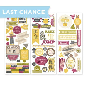 Creative Memories Days of Fall Title Stickers (3/pk)