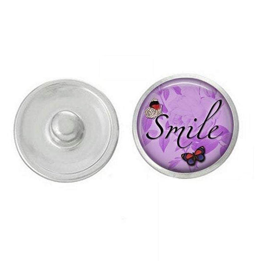 SMILE GINGER SNAP Coordinates with 18-20mm Snap Necklace, bracelet, earringsPink tiful of LOVE