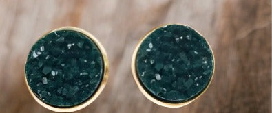 Pine Druzy Stud EarringsPink tiful of LOVE